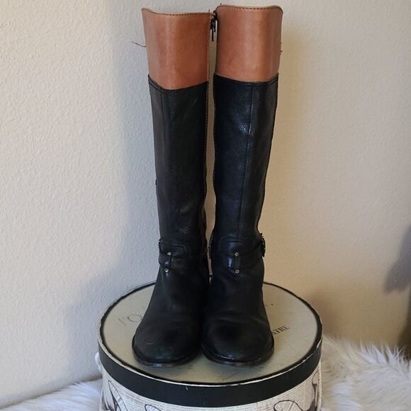 Gianni Bini Leather Riding Boots - Picture 3 of 11